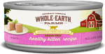 Whole Earth Farms Grain Free Healthy Kitten Recipe (Pate)